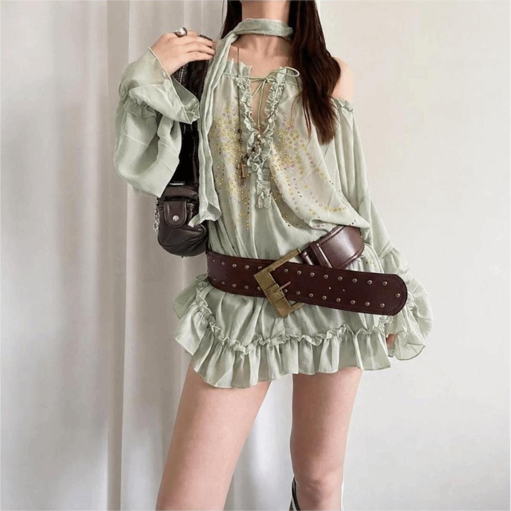 Heavy-Industrial Design Wide PU Leather Belt Plus Size Waist Cincher Belt for Women