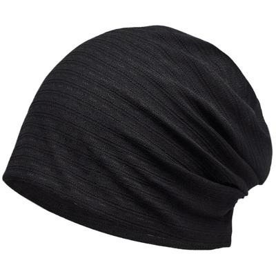 Летняя вязаная тонкая хлопковая однотонная антибактериальная и дезодорирующая вязаная шапка-бини для ухода, мягкая медицинская и осенняя [BIGHAS], двухслойная цветная, устойчивая, шапка-бини, шапка,