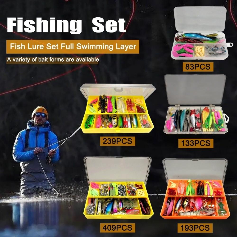 Layered Fishing Lure Kit Multi-Lure Layered Tackle Box Fishing Tackle Artificial Bait Pike Fishing