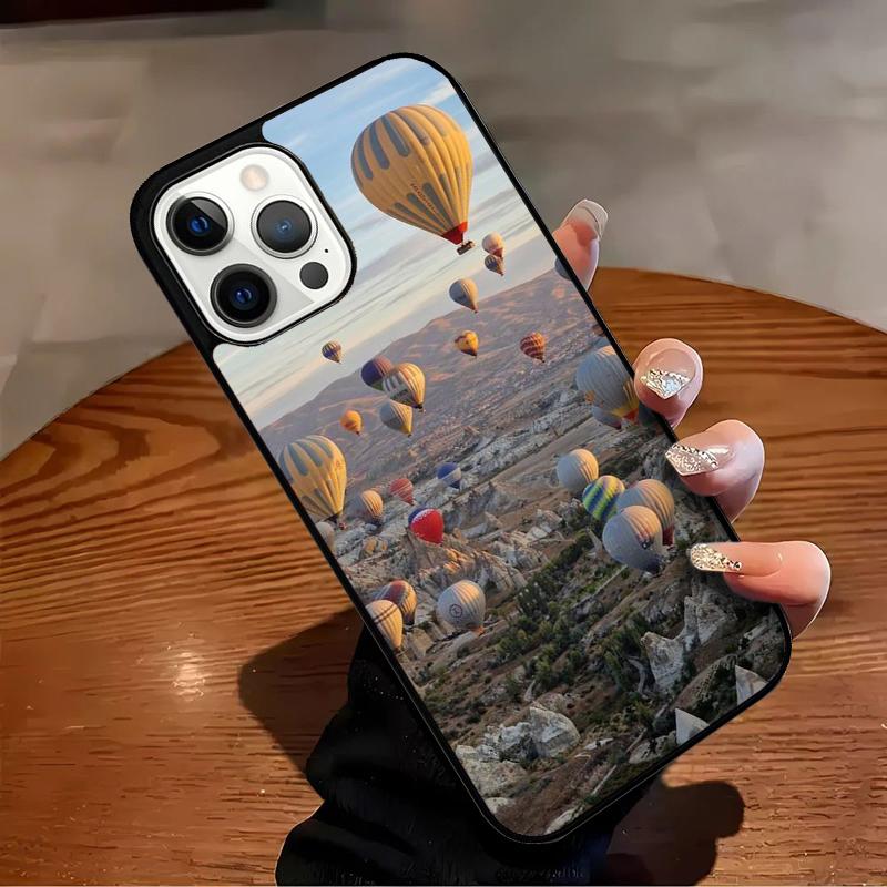 Hot Air Balloons Sunset Phone Case For iPhone 17 Air 16 15 14 13 12 11 Pro Max Max Plus Bumper Case Cover