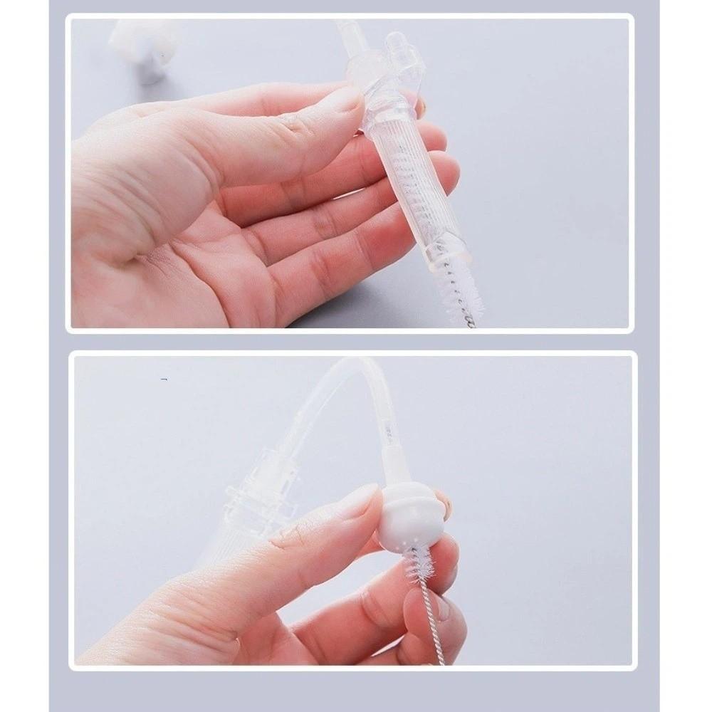 3 шт./комплект Мягкая щетка для волос Щетки для чистки бутылок Гибкие с отверстием для подвешивания Щетка для соломинок Многоразовые Инструменты для очистки труб