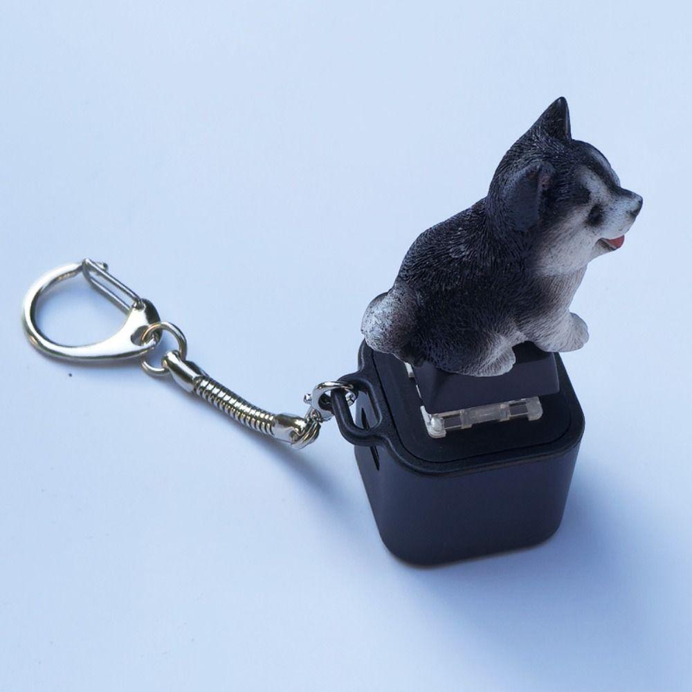 Перезаряжаемая Игрушка-Непоседа для Собак Кошек, Клацающая Клавиатура, Игрушка для Снятия Стресса, Брелок с Лаем и Мяуканьем