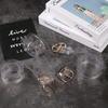 Women Pin Buckle Clear Waist Strap Round Square Heart Punk Waist Belt Transparent Waistband
