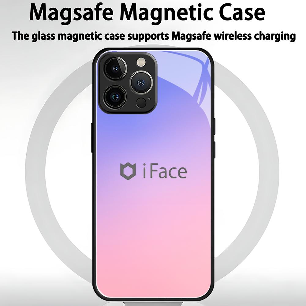 Модный Дизайнерский IFacE Чехол для Телефона Для iPhone 17 air 16 e 15 14 13 12 11 Plus Mini Pro Max Стекло Магнитный Чехол
