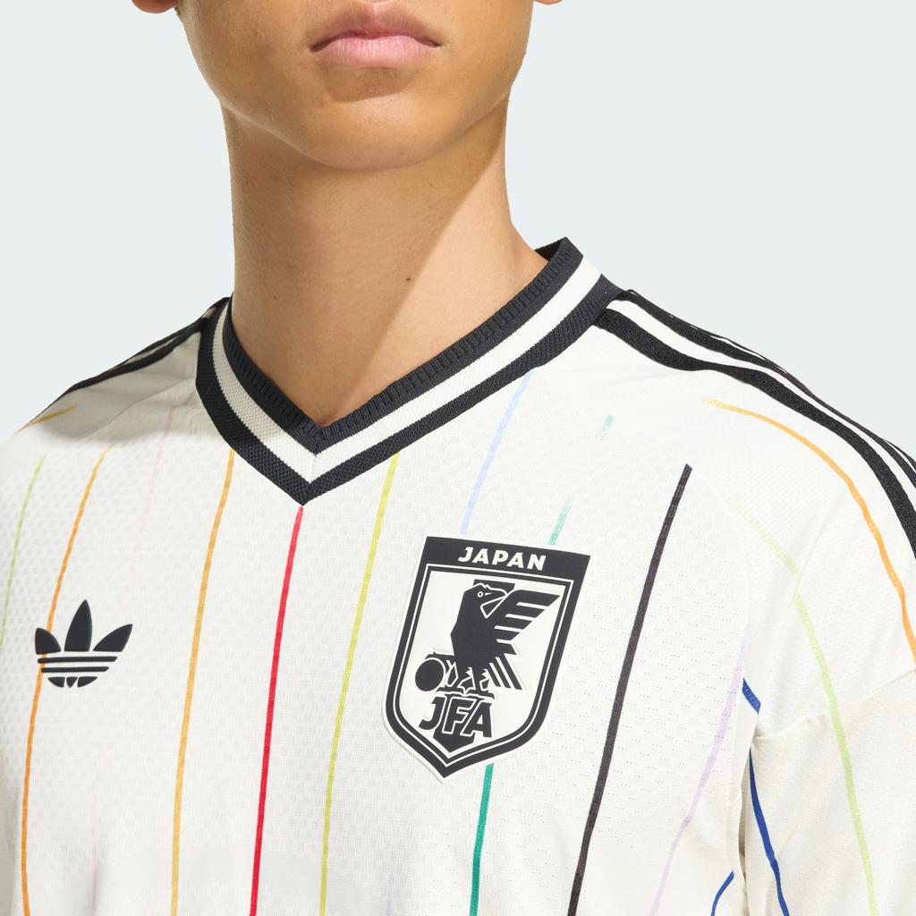 Мужская аутентичная выездная футболка Adidas Япония 26 'Off White/Black'