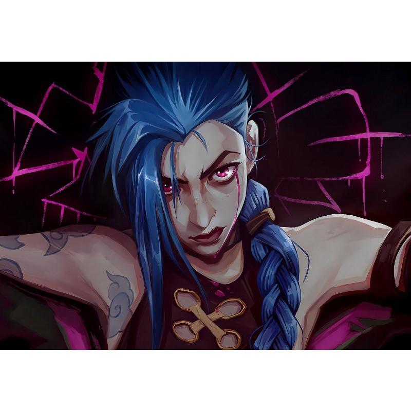 Аркейн Лига Легенд Сериал Постер Принт Холст Искусство Картины Дом для Гостиной и Игровой Комнаты Настенный Декор Бескаркасная Картина