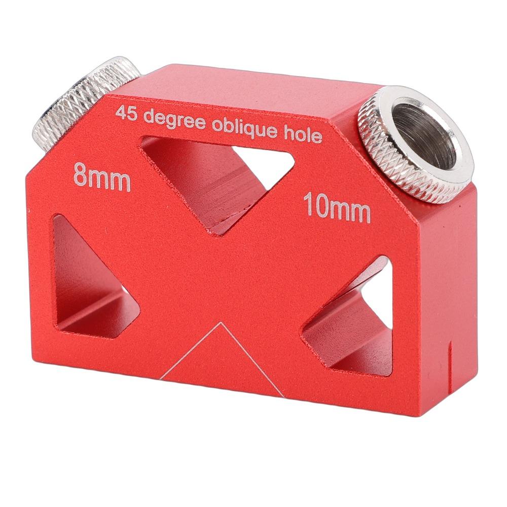 Aluminum Alloy Pocket Hole Jig 45 Degree Inclined Hole Locator Jig Woodworking