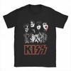 2026 Футболка с принтом группы Kiss Женская Модная футболка Футболка Хип-Хоп Топы Футболки Унисекс Camisetas Hombre Топы Рок-группа Женская одежда