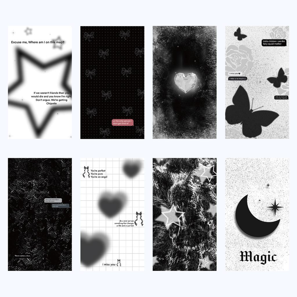 Множество 8-элементных карточек для задней панели мобильного телефона Guka серии «Девочки» для DIY-декора, базовый материал, наклейка, лента, самоклеящаяся задняя сторона