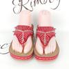 Rimocy Thick Bottom Crystal Flip Flops Women Summer Clip Toe Med Heels Platform Slippers Woman Comfortable Beach Shoes Slides