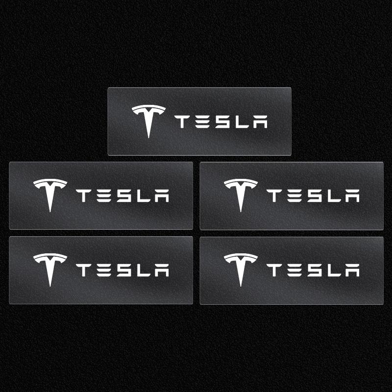 2/5/10Pcs Car Interior Random Stickers Car Steering Wheel Emblem Styling For Tesla Model 3 Model X S 2016-2023 Model Y Decals TM3 TMX