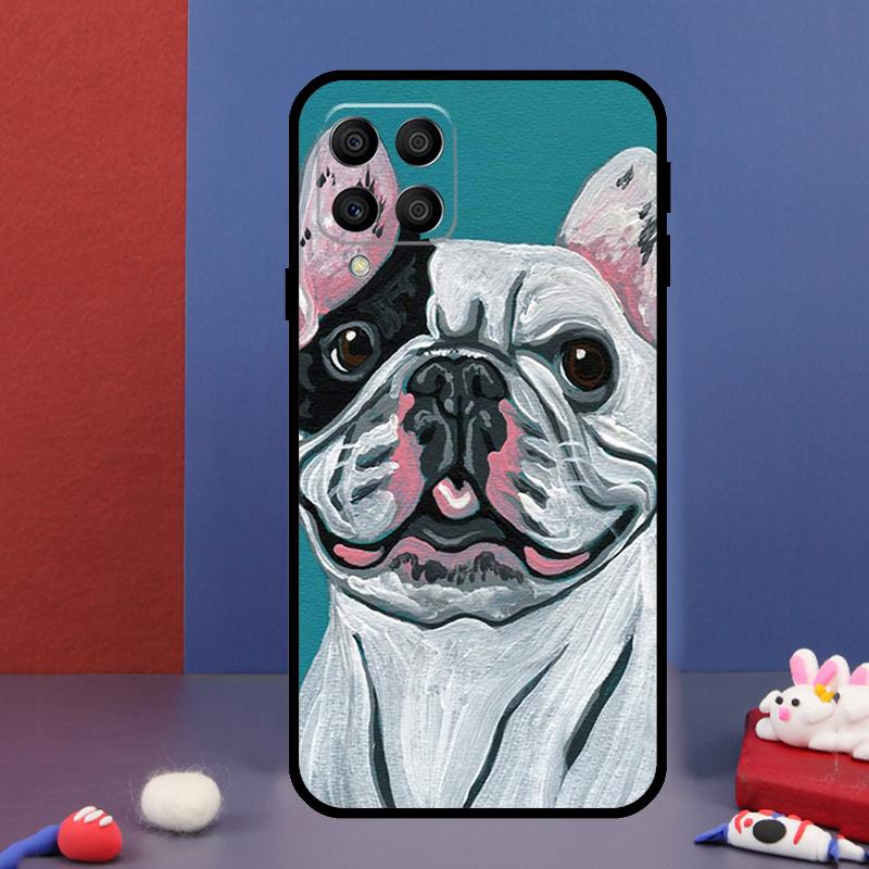 Watercolor French Bulldog Painting For Samsung Galaxy M15 M55 M33 M13 M23 M53 M31 M51 M14 M34 M54 M20 M30s M52 M32 Phone Case