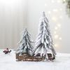 Мини Рождественская елка Снежный орнамент для украшения рабочего стола