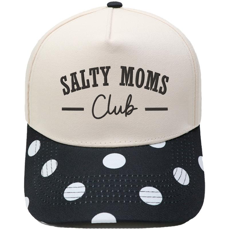 Шляпа тракера с вышивкой SALTY MOMS, яркая, с сочетанием цветов, бейсболка, для улицы, защита от солнца, папина шляпа, женская