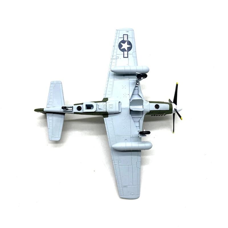 Литой металл Масштаб 1/72 Американская армия Авиалинии Истребитель P51b Mustang Модель самолета Военный Коллекционирование Подарок