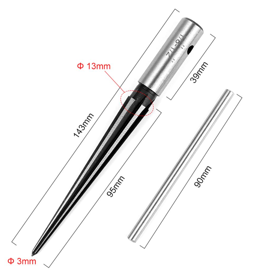 Коническая развертка для отверстий под пины бриджа гитары, инструмент для деревообработчика и лютье