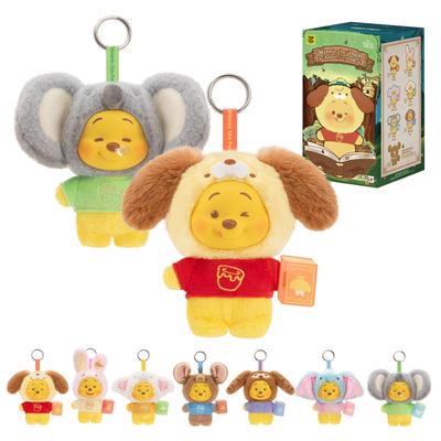 TOP TOY Дисней Винни-Пух Серия Сказок Плюшевый Подвеска Гачапон Сюрприз Фигурка Пластиковая Модель Премиум Мягкий Винил Игрушка Подарок на День Рождения Винни-Пух