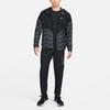 Nike Мужская худи с капюшоном для бега и тренировок, полосатая, с цветовыми блоками, черная DD6103-010