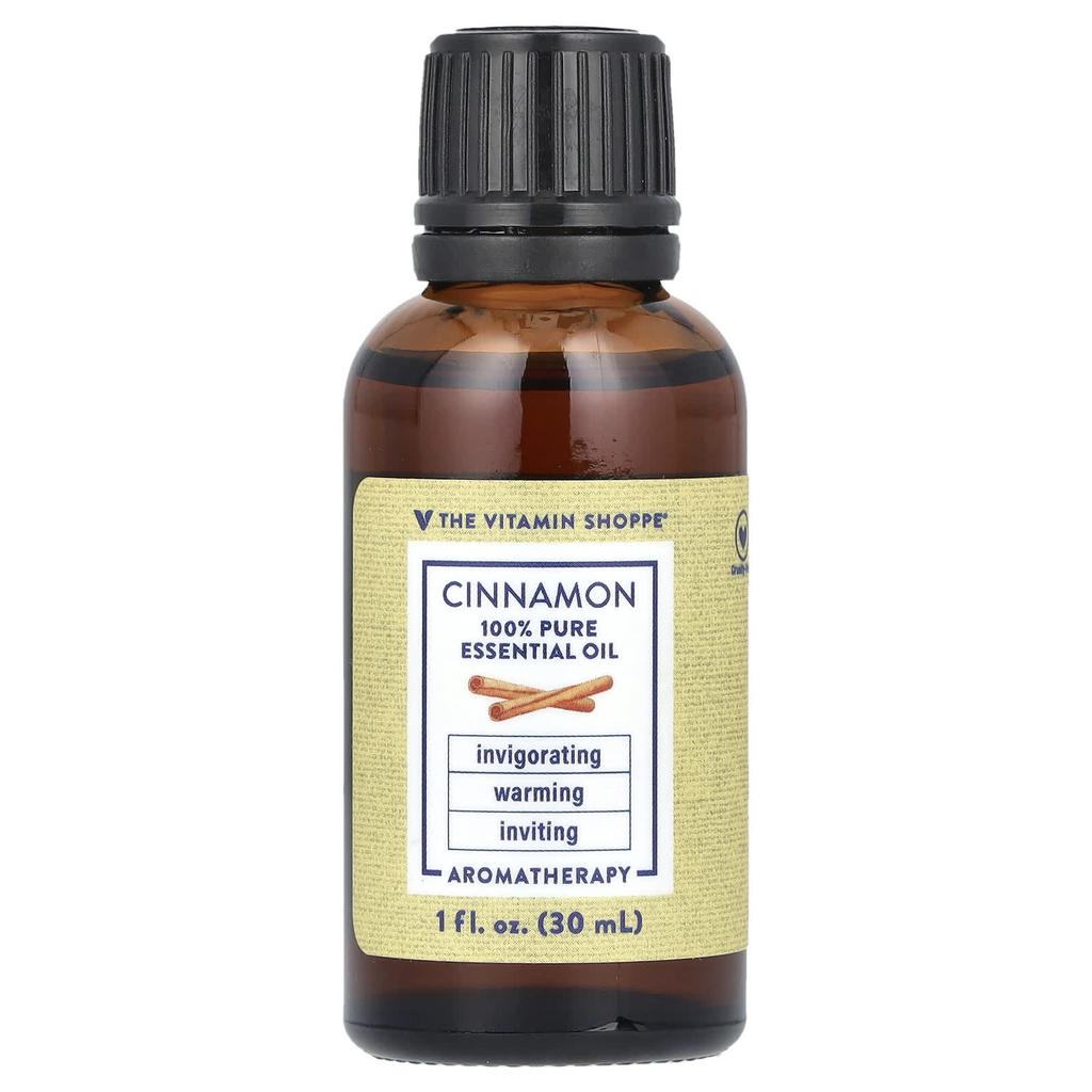the Vitamin Shoppe 100% Pure Essential Oil, Cinnamon, 1 Fl Oz (30 Ml)