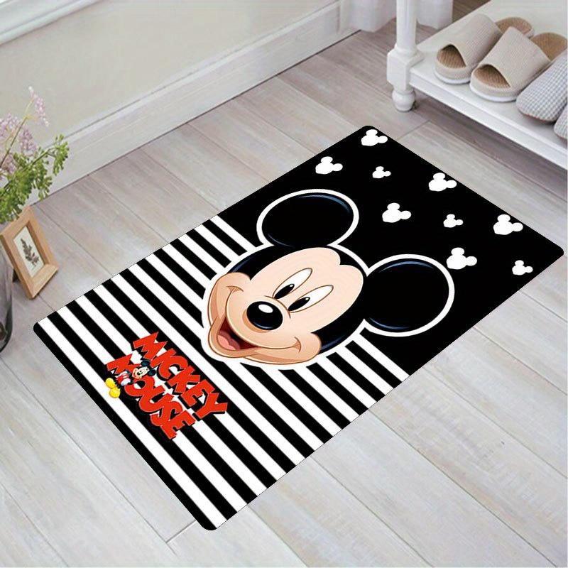 1pc Disney Mickey Mouse and Minnie Pattern Carpet Area Rug Non-slip Carpet Hand Washable Floor Mat Suitable For Living Room Bedroom Home Dec