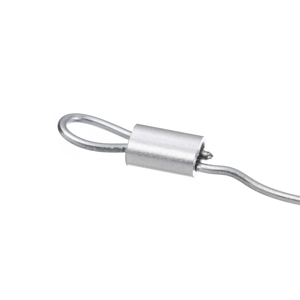 Oval 1.0-2.0mm Line Crimping Sleeves Double Aluminum Tube Fishing Wire Tube Wire Crimp Connector