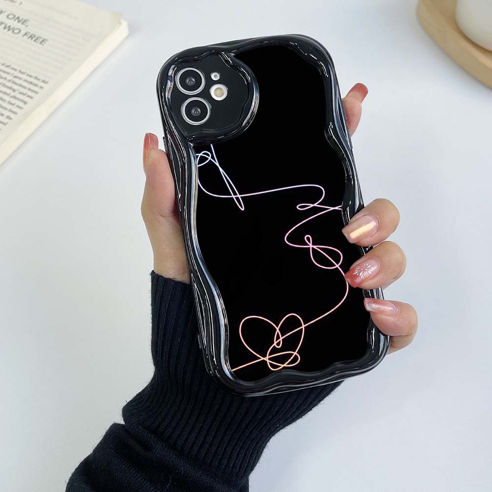 Чехлы для телефонов iPhone 11, 12, 13, 14, 15 Pro Max 7 Infinix Smart 8 Realme C55 C35 OPPO A17 A18 Love Yourself Мягкий чехол с цветочным рисунком, эксклюзивный кремовый узор