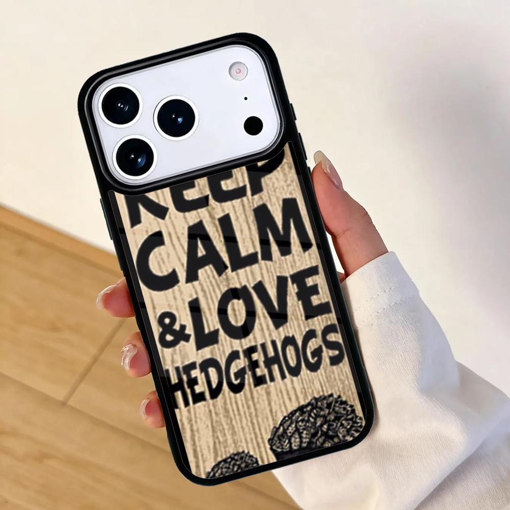 Animal Hedgehog cute Mobile Phone Case for IPhone 17 AIR 16pro Max 15 14 13 12 11 Bumper Cover