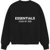 Fear of God Essentials Классический Флис Свитшот Черный Мужские Топы 192AS252040F