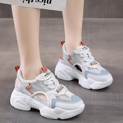 Корейские универсальные спортивные сандалии 2024 года, новые высокие сетчатые дышащие сандалии Matsuke с толстой подошвой, удобные повседневные туфли Baotou