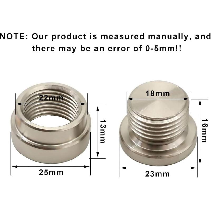 FZJDSD 12MM KIT STEEL BUNG & STEEL PLUG + WASHER Transmission sump drain plug Oil pan drain plug (weld in)