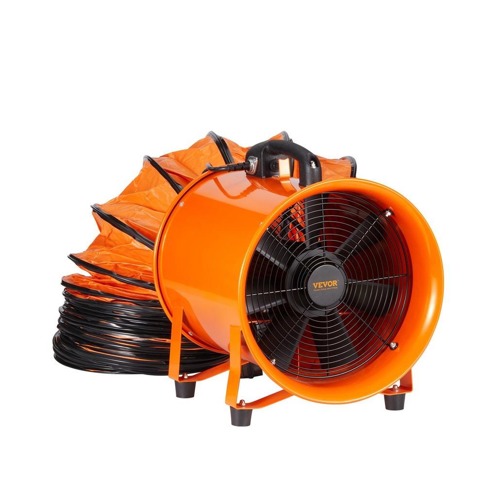 203.2mm Portable Extractor Fan Blower 5m Duct Hose Ventilator Industrial