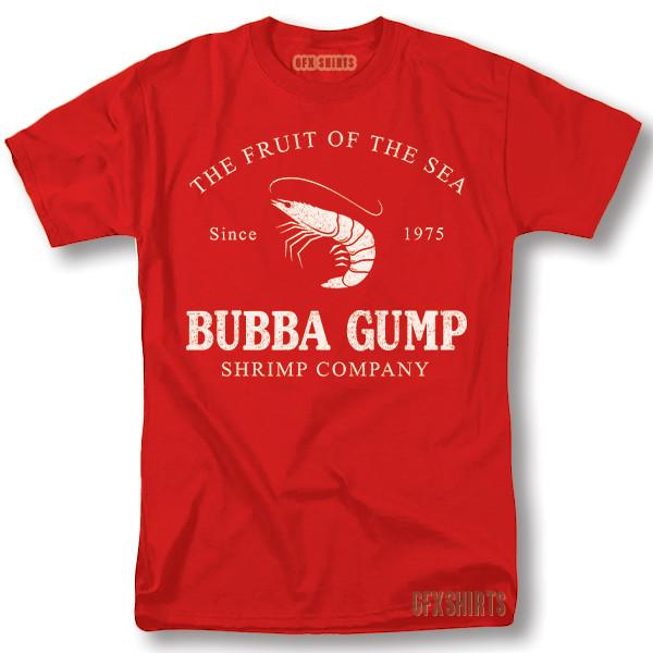 Футболка Bubba Gump Shrimp Company, футболка с саркастическим графическим принтом по мотивам фильма «Форрест Гамп»