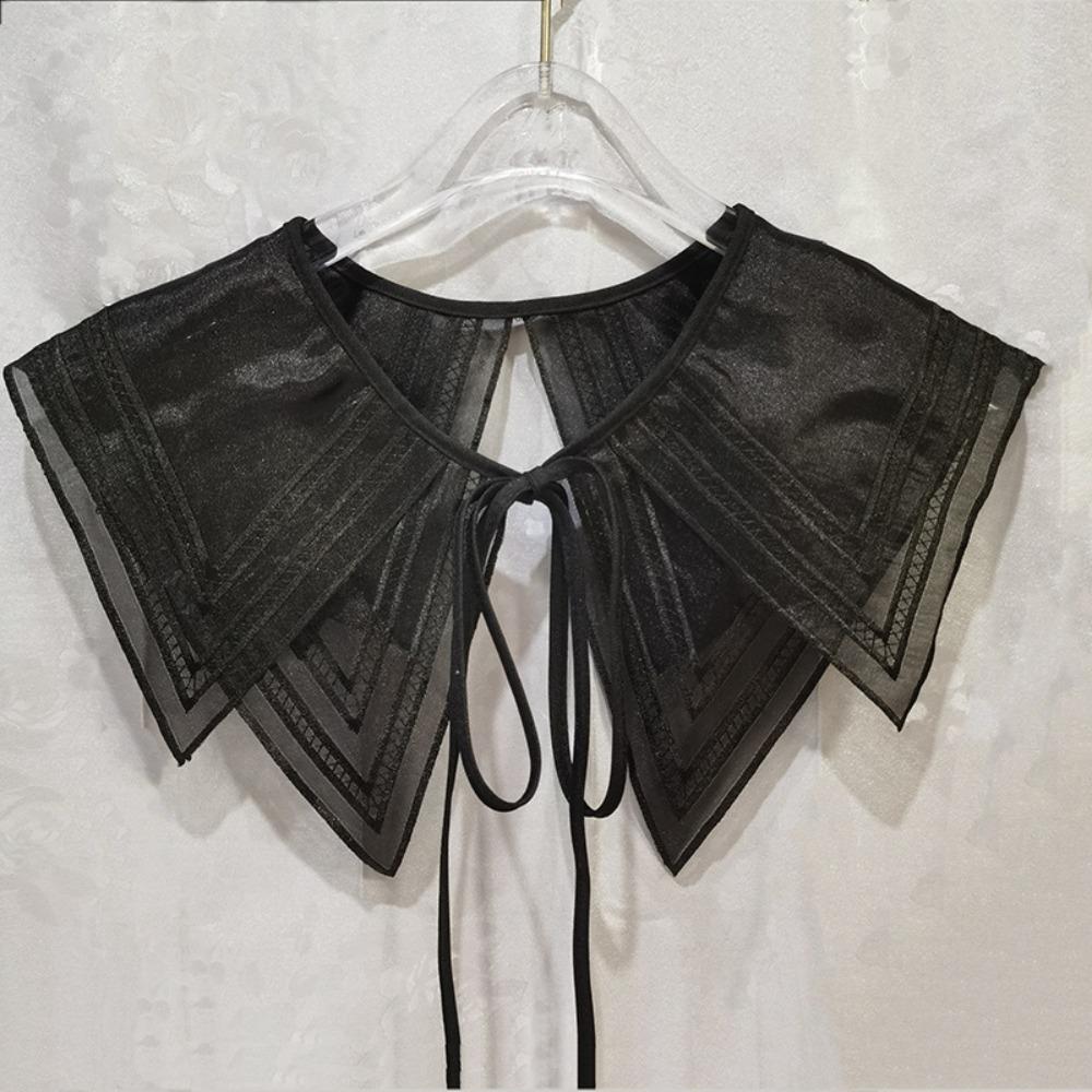 Women's Lace Collar Detachable Shirt Cloak Fake False Collars Dress Blouse Decor