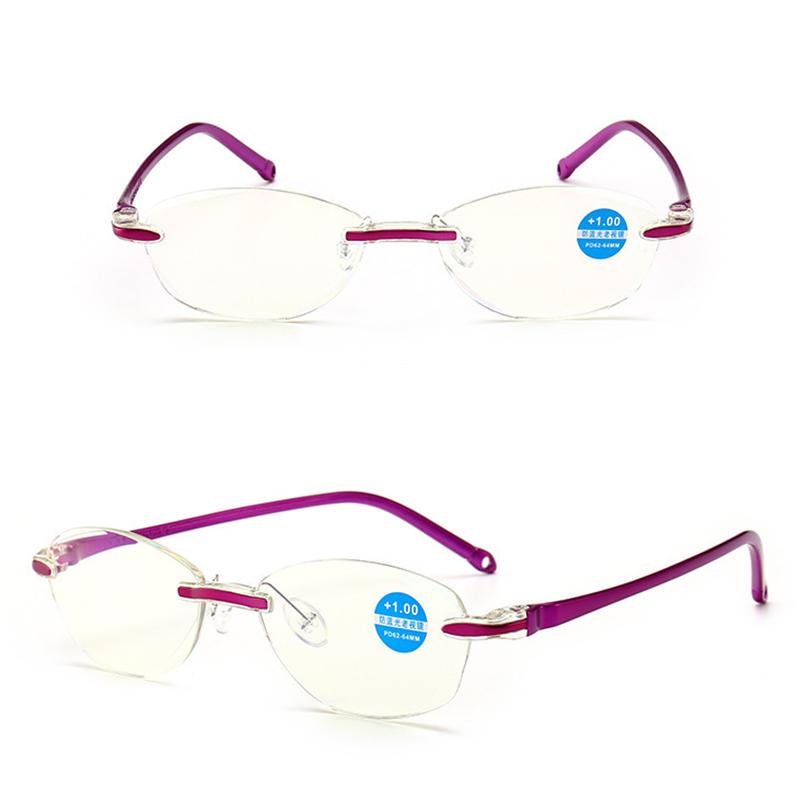 1 шт., безрамные очки для чтения, модные очки для чтения, антисиние очки для чтения