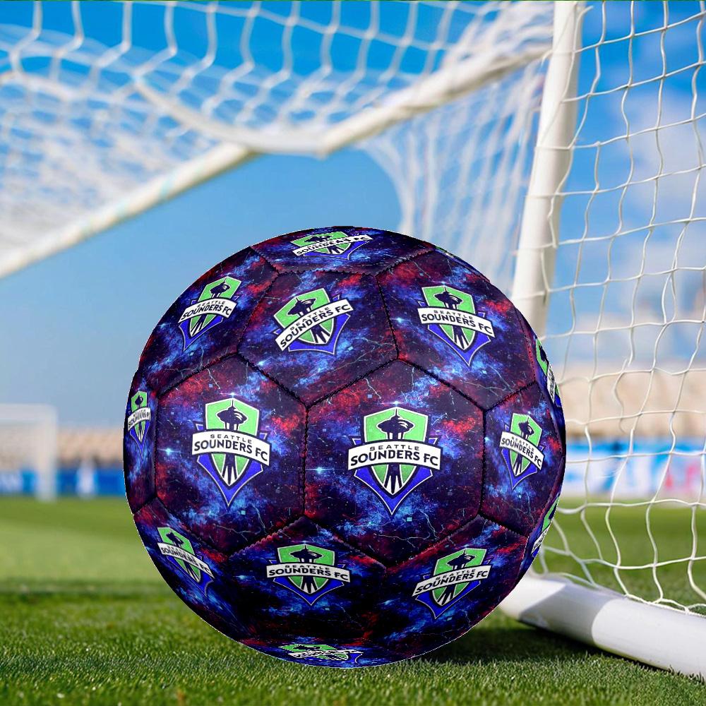 Sport Club Football Crest Printed Size 5 Soccer Balls, Anti-Slip, Protective Football, Outdoor Sport, a Unique Gift Suitable for him/her, Birthday