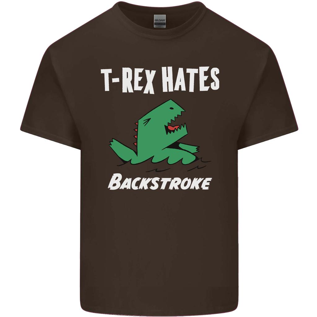 TRex Hates Backstroke Funny Swimmer Swim Unisexs Light Cotton TShirt