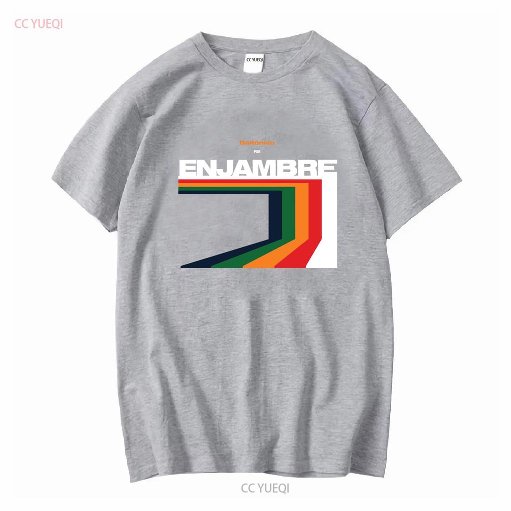 Enjambre T Shirt long or short sleeves vintage Washed homme designer clothes graphic Breathable streetwear fashion Soft Casual