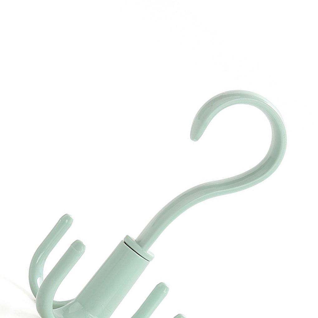 Вращающаяся на 360 градусов пластиковая вешалка с 4 крючками для сумок, держатель для полки, органайзер