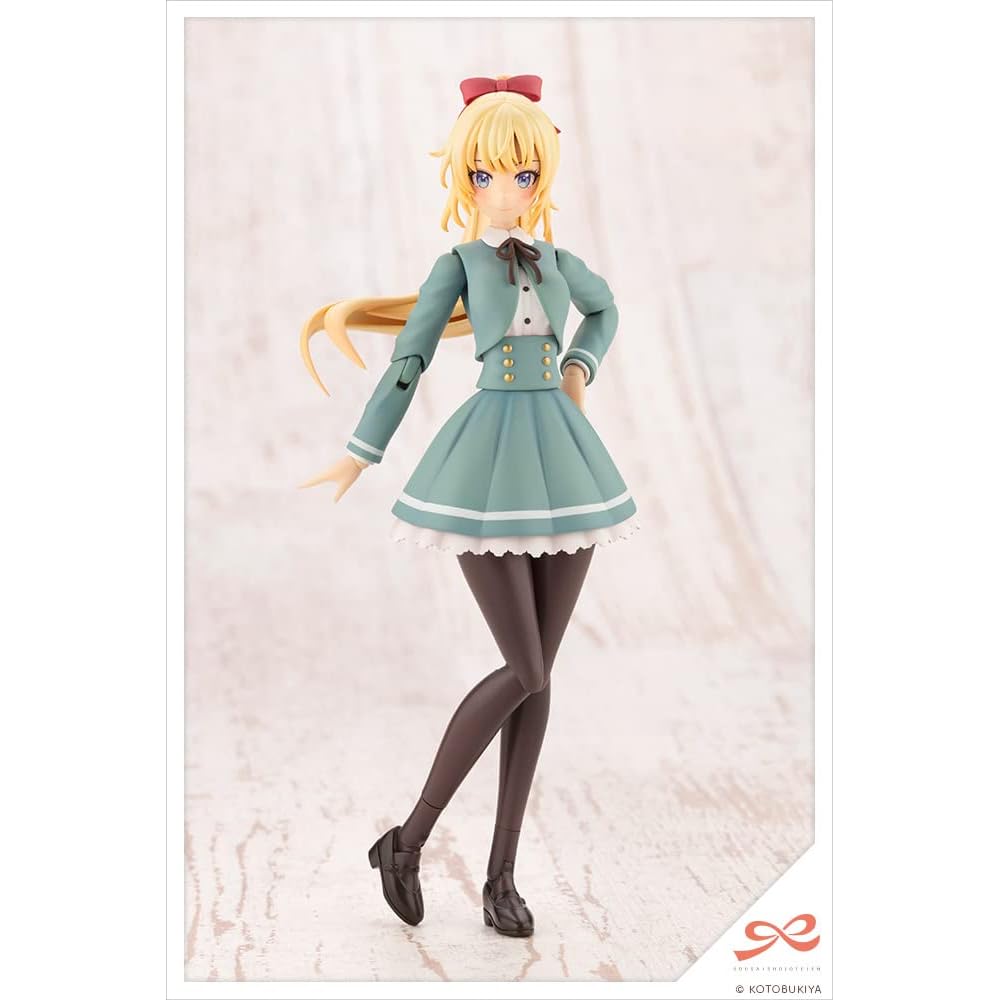 Sosai Shoujo Niwa Саэки Рицука Зимняя форма Масштаб 1/10 Пластиковая модель Приблизительно 157 мм