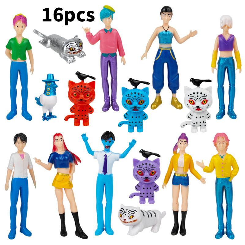 Kpop Охотники на Демонов Модель Игрушка Тигр Игровой Персонаж ПВХ Настольная Коллекционная Фигурка