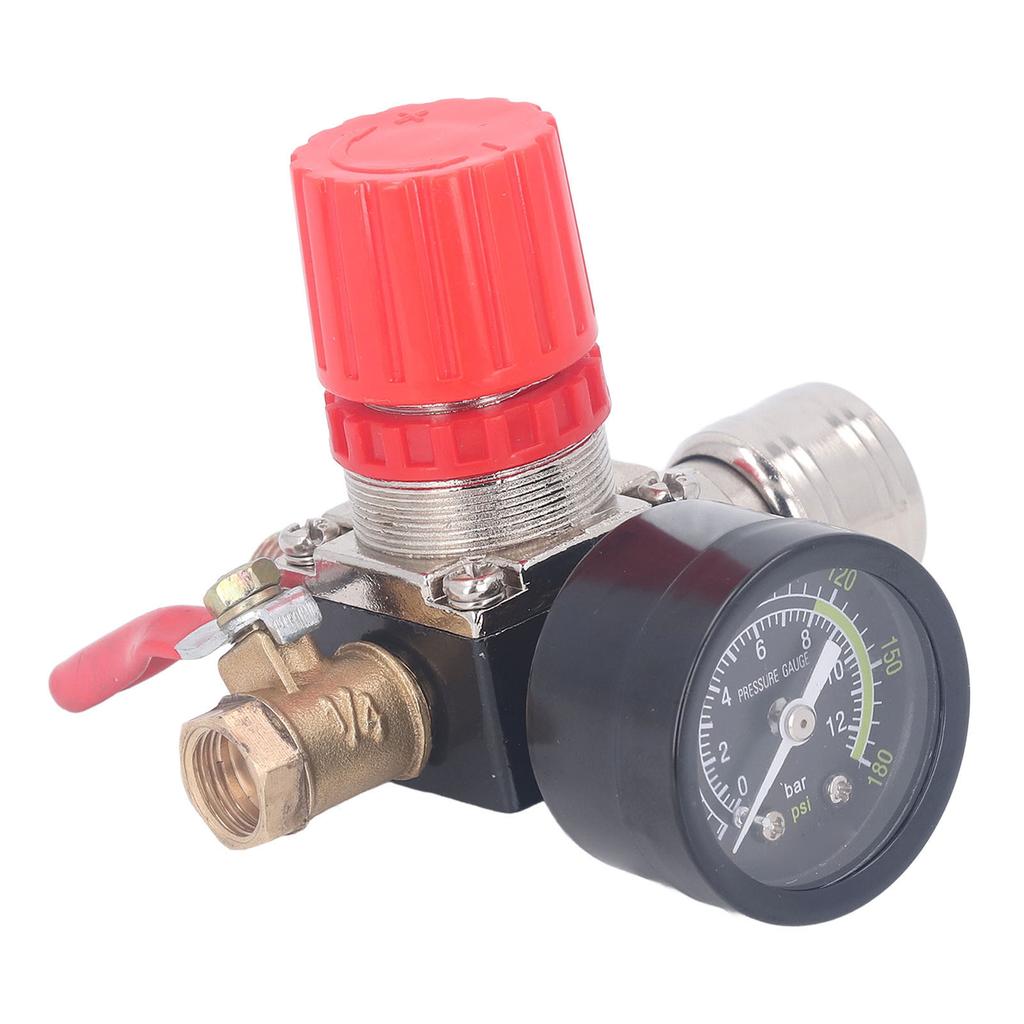 Регуляторный комплект с манометром, 4-ходовой клапан 0–180 PSI, европейский, для пневмоинструмента