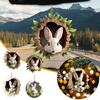 Car Interior Pendant Easter-Themed Rabbit Design Hanging Ornament Car Bag Living Space Bag Home Decor