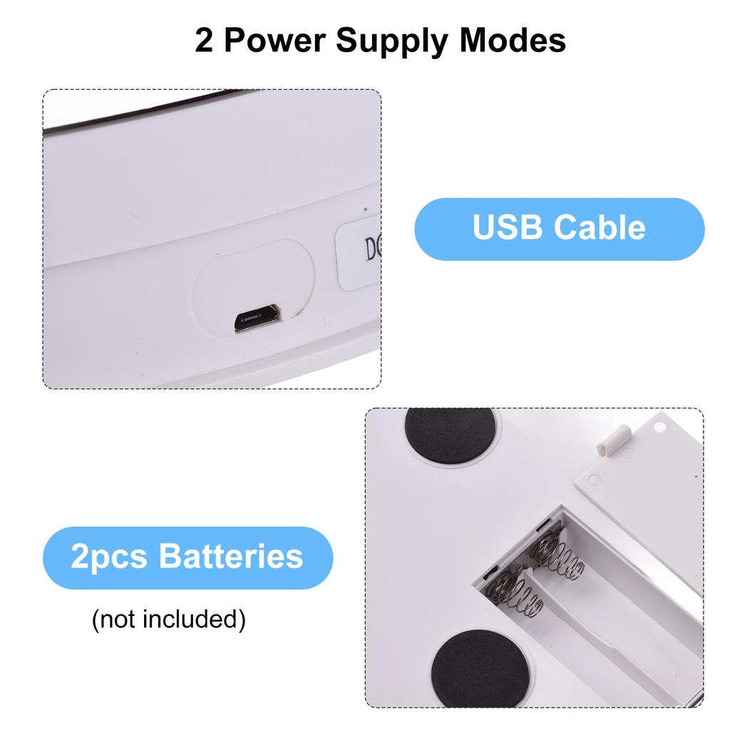 25cm 10 Inch Motorized Rotating Display Stand with LED Light 360 Degrees Rotatable Electric Potography Turntable for