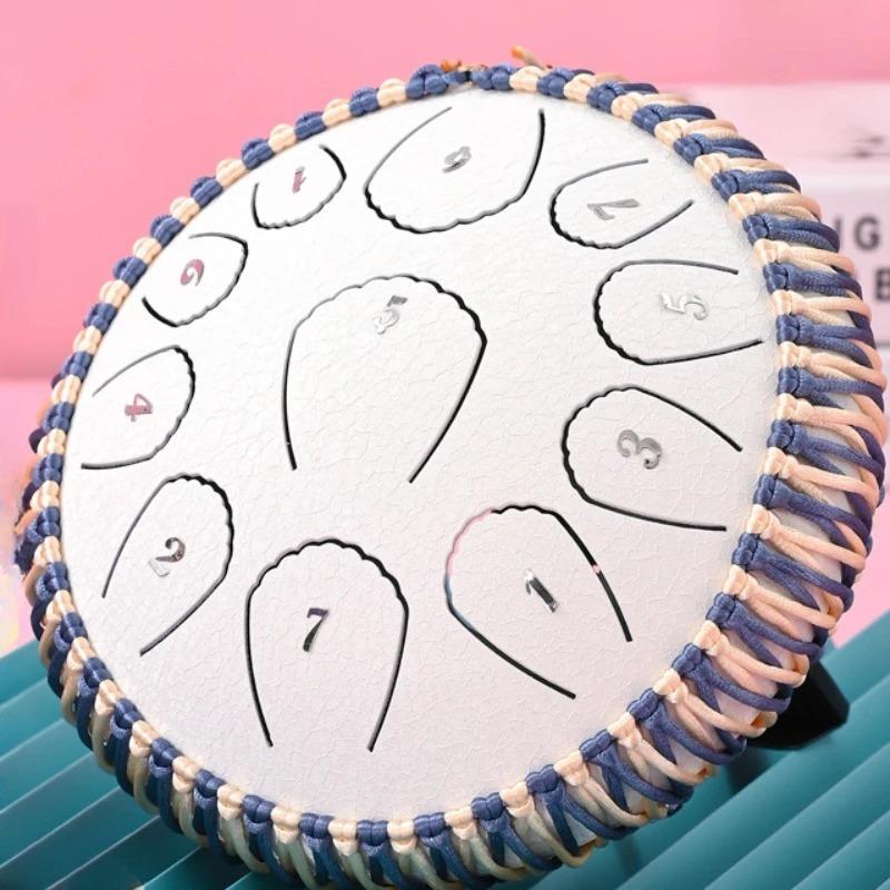 7 Inch Tongue Drum Sound Therapy Small Tongue Drums Professional Child Percussion Music Instrument Accessories Yoga Meditation Instruments Portable