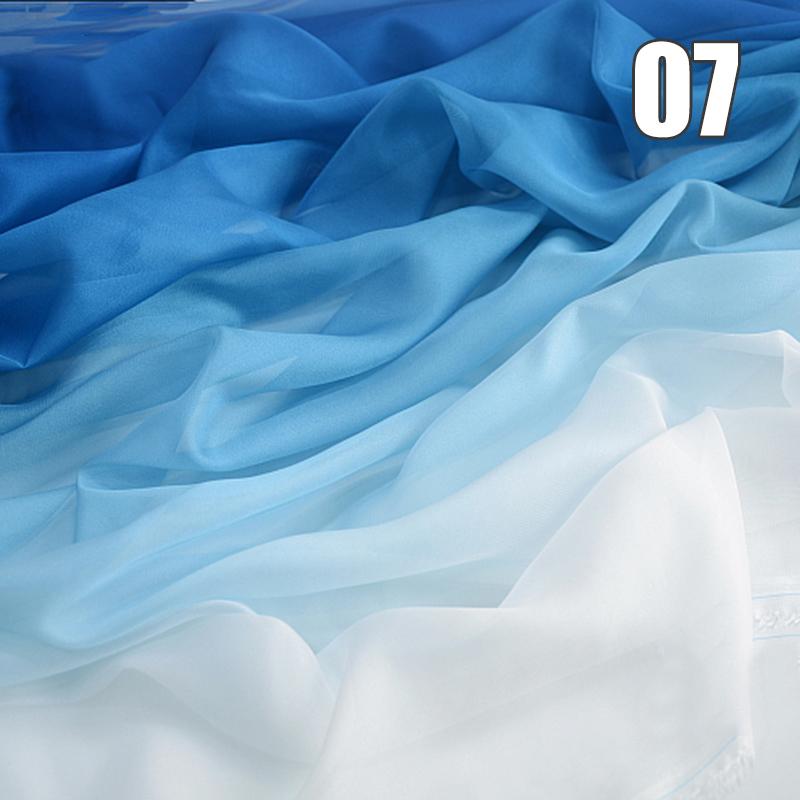 1/2/3M Ткань Шифон с Градиентом Органза Тюль Для DIY Платья Ханьфу Сценического Костюма Свадебной Вечеринки Декор Швейные Поделки