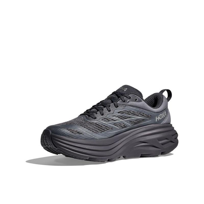 HOKA Bondi 8 Caged Stealth Tech Pack - Угольно-серые Унисекс Кроссовки Серые Небеса 1155391-CYG