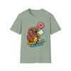 Unisex Softstyle T-Shirt Chibi T-Rex Donut Sprinkle Funny Cartoon Creature