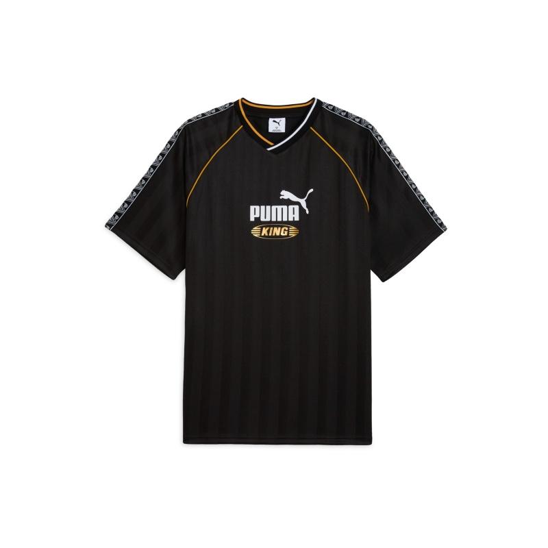 Puma Football Drycell Ss25 King Jersey Comfortable Soft Moisture Wicking Fashion Casual Sports Short Sleeve T-Shirt Unisex Tops Black 633985-01