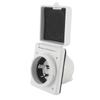 30AMP 125V RV Power Inlet Outlet UV Resistant Sturdy Construction with Waterproof Cover US Plug