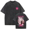 Washed Vintage Rapper PLK Chambre  Album Graphic Tshirts Men Hip Hop Fashion Pop Music T Shirts Mens Casual Cotton Tshirt